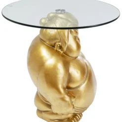 Table d appoint Monk doré Ø54cm