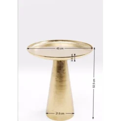 Table d appoint Plateau Uno laiton Ø45cm