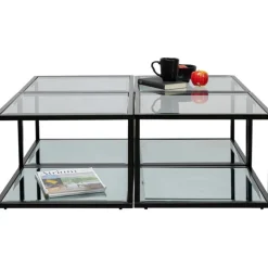 Table d appoint Quadro noir 50x50cm
