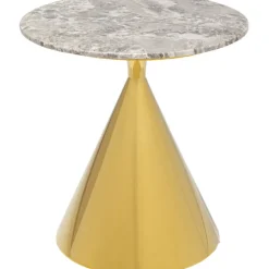 Table d appoint Rita doré Ø50cm