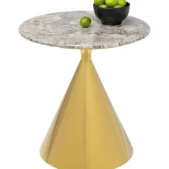 Table d appoint Rita doré Ø50cm