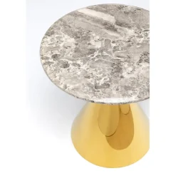 Table d appoint Rita doré Ø50cm