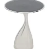 Table d appoint Spacey argenté Ø36cm