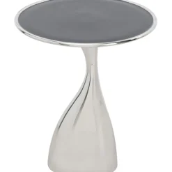 Table d appoint Spacey argenté Ø36cm