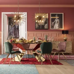 Table Gloria Gold 200x100cm