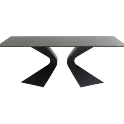 Table Gloria noir ceramique 200x100