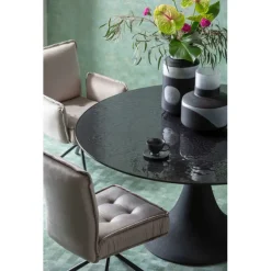 Table Grande Possibilita noir bubble Ø150cm