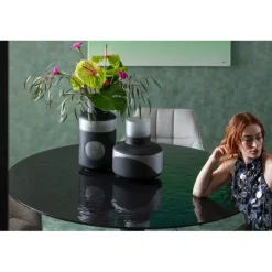 Table Grande Possibilita noir bubble Ø150cm