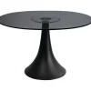Table Grande Possibilita verre fumé Ø110cm