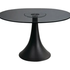 Table Grande Possibilita verre fumé Ø110cm