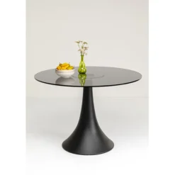 Table Grande Possibilita verre fumé Ø110cm