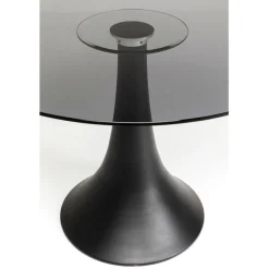 Table Grande Possibilita verre fumé Ø110cm