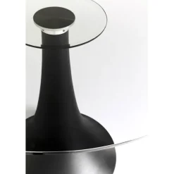 Table Grande Possibilita verre fumé Ø110cm