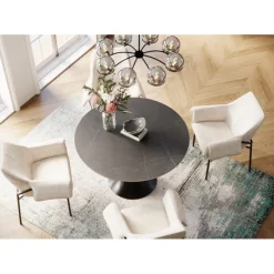 Table Grande Possibilita noir Ø120cm
