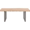 Table Harmony acier brut 160x80cm
