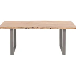 Table Harmony acier brut 160x80cm