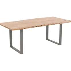 Table Harmony acier brut 160x80cm
