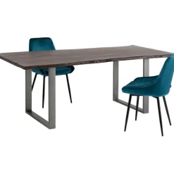 Table Harmony foncé acier brut 200x100