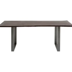 Table Harmony foncé acier brut 200x100