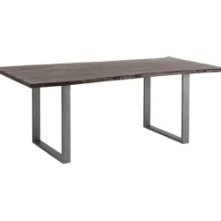 Table Harmony foncé acier brut 200x100