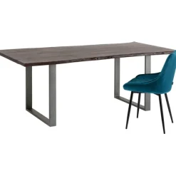 Table Harmony foncé acier brut 200x100