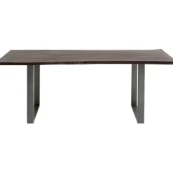 Table Harmony foncé acier brut 160x80
