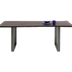 Table Harmony foncé acier brut 160x80