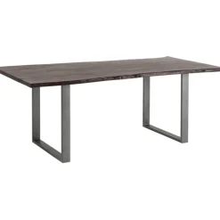 Table Harmony foncé acier brut 160x80