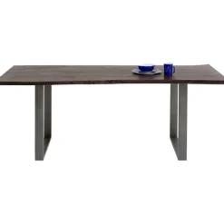 Table Harmony foncé acier brut 180x90