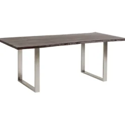 Table Harmony foncé chromé 180x90cm