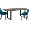 Table Harmony foncé noir 180x90