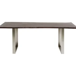 Table Harmony foncé-chromé 160x80cm
