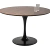 Table Invitation Set noyer noir Ø120cm