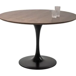 Table Invitation Set noyer noir Ø120cm