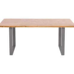 Table Jackie chêne-acier brut 160x80