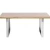 Table Jackie chêne-chromé 160x80