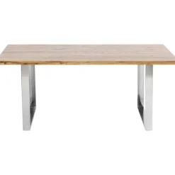 Table Jackie chêne-chromé 160x80