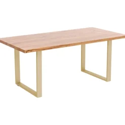 Table Jackie chêne-laiton 160x80
