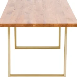 Table Jackie chêne-laiton 160x80