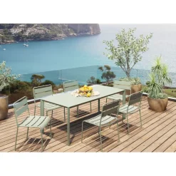 Table Jardin vert menthe 90x200cm
