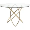 Table Molekular dorée Ø120cm