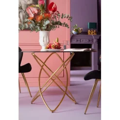 Table Molekular dorée Ø120cm