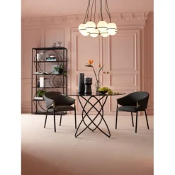 Table Molekular noir Ø120cm