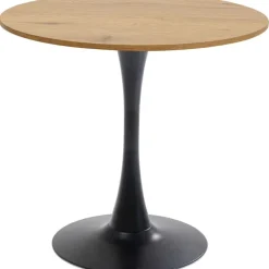 Table Schickeria chêne - noir Ø80cm