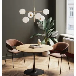 Table Schickeria chêne - noir Ø110cm