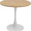 Table Schickeria chêne blanc Ø80cm