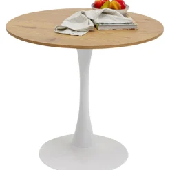 Table Schickeria chêne blanc Ø80cm