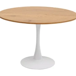 Table Schickeria chêne blanc Ø110cm