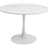 Table Schickeria marbre blanc Ø110cm