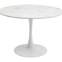 Table Schickeria marbre blanc Ø110cm